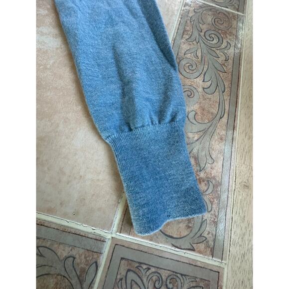 Worn twice! Banana Republic Blue Extra Fine Merino wool Blend Women size M - Picture 8 of 8